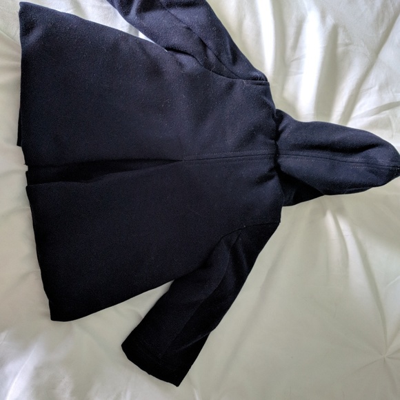 Oshkosh Navy wool Coat Sz 12mo - Picture 3 of 3